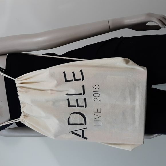 Adele Live 2016 Concert Cotton Drawstring Bag Backpack - Picture 1 of 14